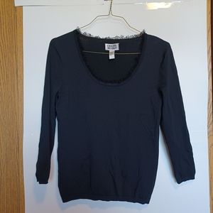 Chicos Design Women's Black Long Sleeve Shirt